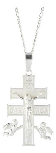 Dije Cruz De Caravaca Plata 925 Collar Cruz Hombre Plata