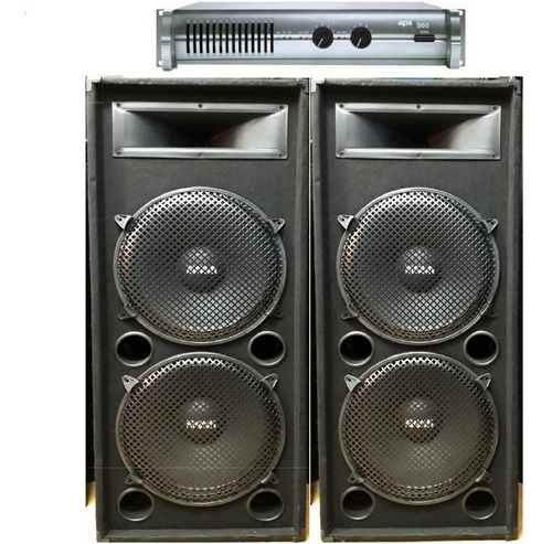 2 Columna Doble 15 2000w /driver1p.mas Potencia Moon Pm-120!