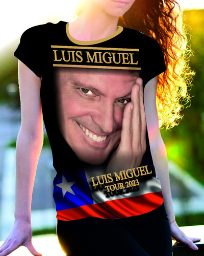 Camiseta - Polera - Luis Miguel Tour 2023  Chile