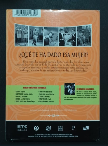 Dvd Que Te Ha Dado Esa Mujer Pedro Infante 50 Aniversario (Usado)