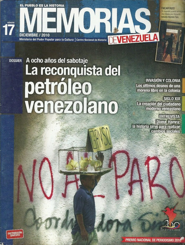 Revista Memorias De Venezuela  N° 17 De Diciembre De 2010