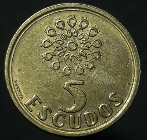 Moneda Portugal 5 Escudos 1998