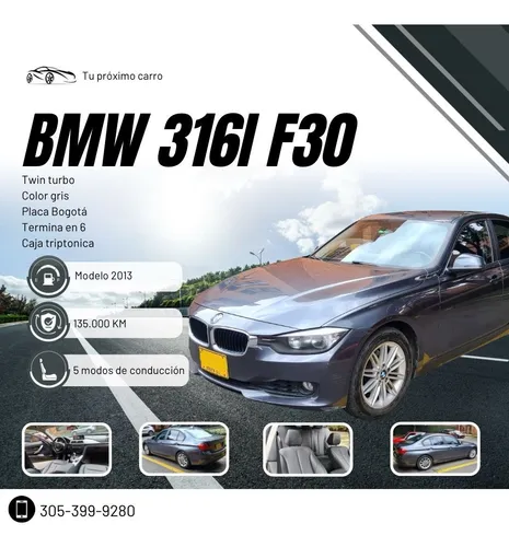 BMW 316I F30 1.6 316i F30