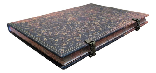 Caderno Diário Capa Dura Grolier Ultra Paperblanks Fecho Imã Cor Marrom
