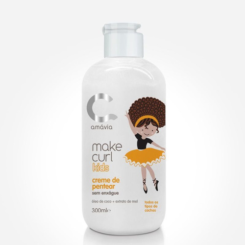Combo Make Curl Kids Amavia 1 Condicionador 2 Creme Pentear