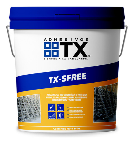 Tx-sfree - Desmoldante Para Encofrados, 18lts