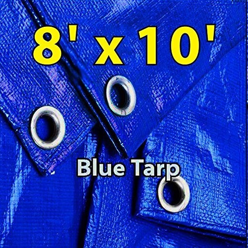 8 X 10 Azul Polivalente A Prueba De Agua Cubierta De Lona An