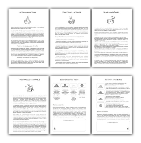 Cuaderno Pediátrico A4 Agenda Controles Vacunas Notas Negro