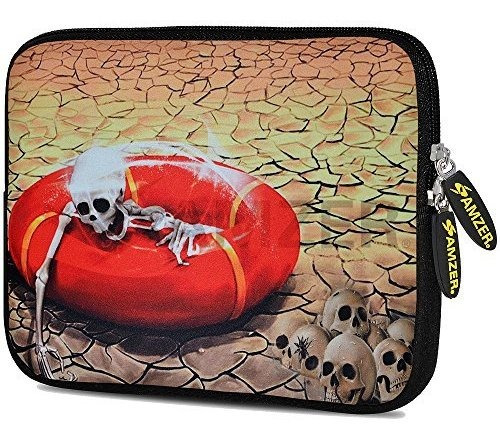 Funda De Neopreno Para Tablet Y Ebook - Calavera