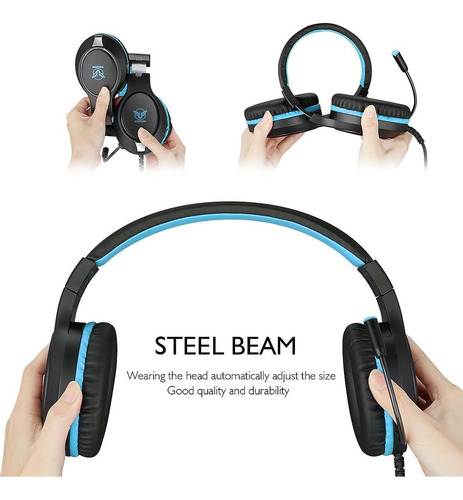 Auriculares Gaming Masacegon H-10 Con Sonido Surround Y
