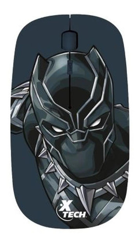 Mouse Inalambrico Marvel Black Panther Xtech Xtm-m340bp Color Negro