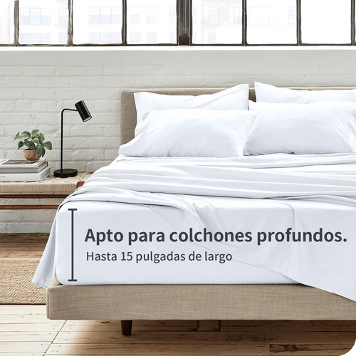 Ultra Suave Sabanas Matrimoniales Para Hotel Color Blanco