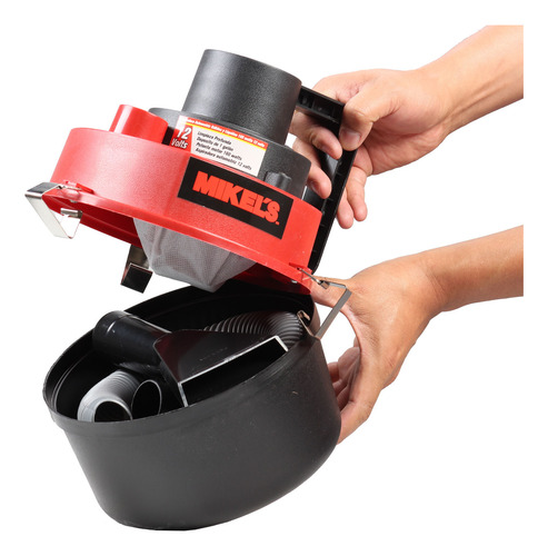 Aspiradora Sólidos Y Líquidos 12 V 160 W Negro/rojo Mikels