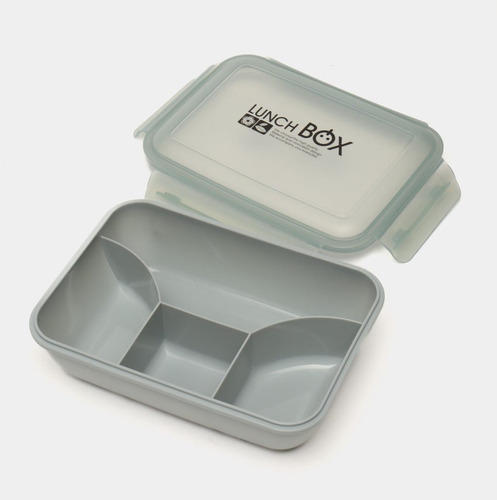 2 Toper Lunch Box Para Alimentos Con Separaciones Color Verde
