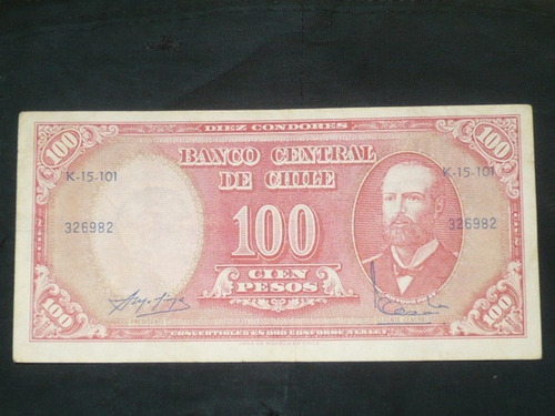 Billete De. 100 Pesos (10 Centesimos De Escudo) - Sin Fecha 