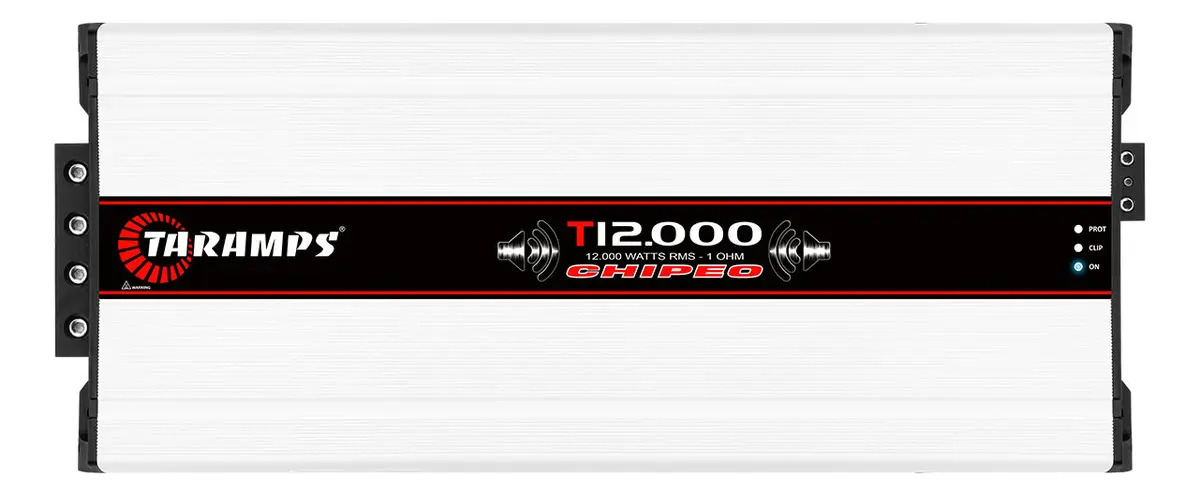 Módulo Amplificador Taramps T12.000 CHIPEO 12300W de 1 Canal para Som Automotivo