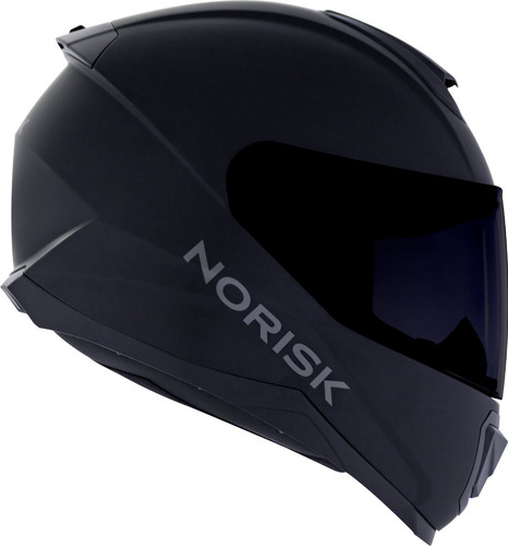 Capacete Norisk Ff802 Razor Monocolor Preto Fosco