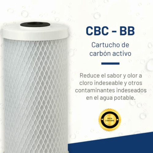 Pentek Cbc Series Carbon Block Filter Cartridge, 0.5 Micron,