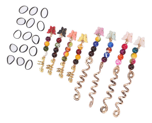 Hair Beads Jewelry, 24 Unidades, Colgantes De Primavera Con