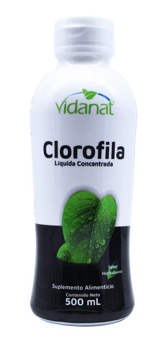 Imagen 1 de 2 de Clorofila Liquida Concentrada Vidanat 500 Ml Envio Full