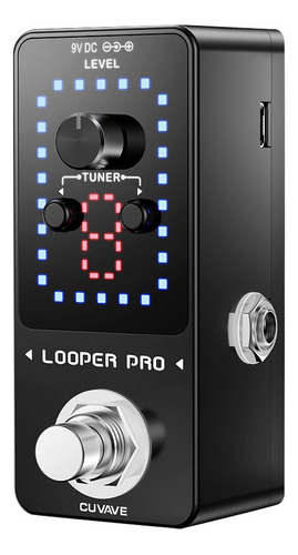 Cuvave Looper Pro - Pedal For Guitarra (9 Bucles, 40 Minuto