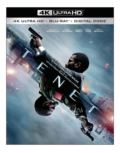 Película 4k + Blu-ray Original Tenet Nolan Pattinson Caine