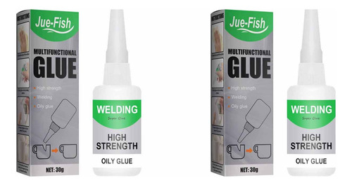Cola Universal Super Resin Ceramic Metal Glass 2 Unidades St