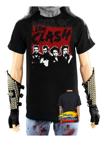 Camiseta The Clash Tipo Retro Pixel Rc