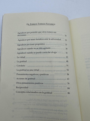 La Gratitud Virtud Reconocida Enrique Tommasi (Usado)