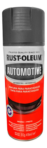 Tinta Spray Rust-oleum Para Para-choques Automotivo Preto