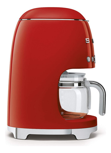 Máquina De Café Smeg Dcf02rduk Roja Con Pantalla Digital Y F