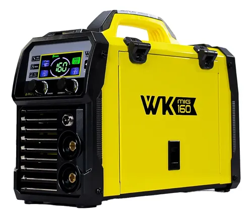 Máquina Solda Wk 160a Sem gás 3 Em 1 Pró Euro Cor Amarelo