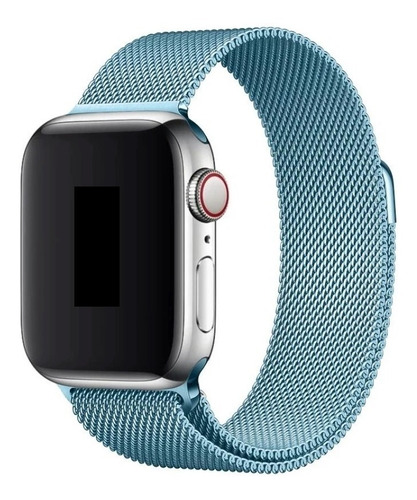 Pulseira Milanese Para Apple Watch 42/44mm Azul Claro Jetech