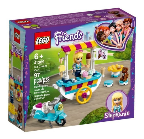 Kit De Construcción Lego Friends Carrito De Helados 41389 +3