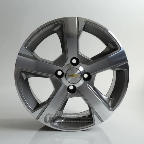 Par De Rodas Onix Ltz 2017 Aro 14 Celta Corsa Cor Grafite Diamantado Claro