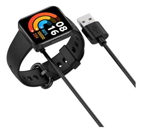 4 Cable De Carga Usb Cable De Carga Para Watch3 Active Negro
