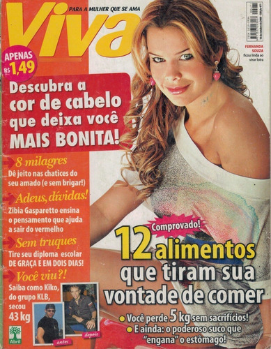 Revista Viva 471:  Fernanda Souza / Kiko Do Klb !! 2008