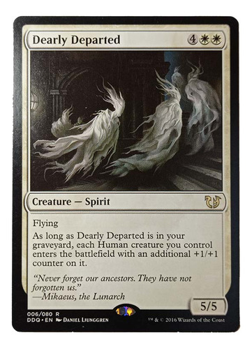 Carta Magic Dearly Departed [blessed V Cursed] Mtg Spirit