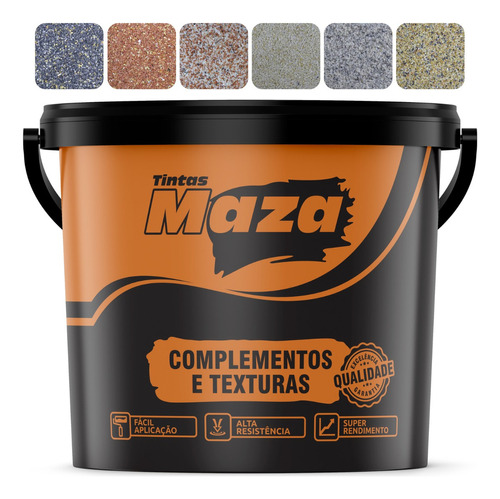 Efeito Revestimento Pedra Natural Maza 23kg - Cores Cor Red Black