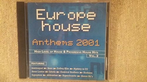 Cd Europe House Anthems 2001 Vol. 2 Excelente ! 