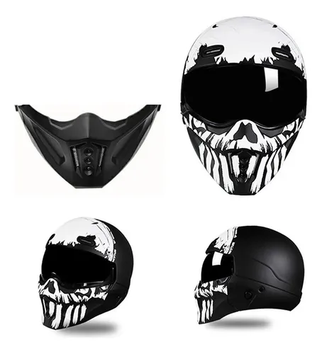 T0k Para Motocicleta Retro Scorpion Helmet, Locomotora