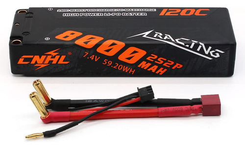 Cnhl Bateria Lipo 2s 8000mah 120c 7.4v Estuche Rigido Lipo B