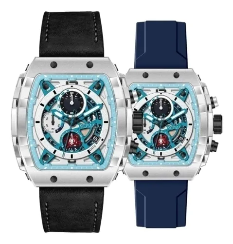 Reloj Kosmo K3997g Cronógrafo Moderno Con Pulsos Extras
