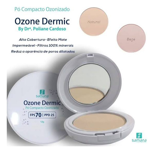 Ozone Dermic Pó Compacto Ozonizado Bronze Fps70 Ppd 25 12g