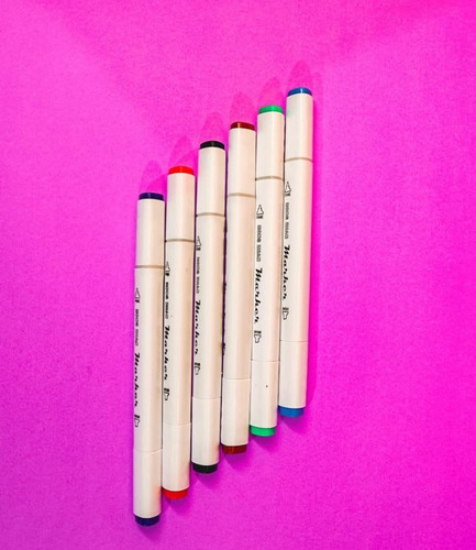 Kit Caneta Marca Texto Ponta Dupla Estojo 12 Cores Branco Coloridas