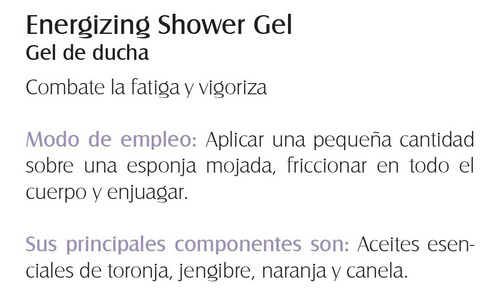 Energizing Shower Gel De Marant