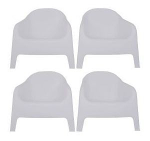 Imagen 2 de 4 de Set De 4 Sillones Skarpo Beige + Mesa Sunset Garden Life V65