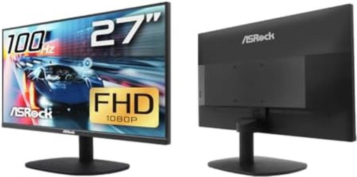 Monitor De Juegos Ligero Asrock De 27 Pulgadas Y 100 Hz Para