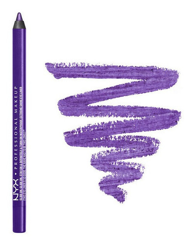 Lápis Delineador Olhos Nyx Slide On Pencil- Prova D'água 1pç Cor SL10 Purple Blaze