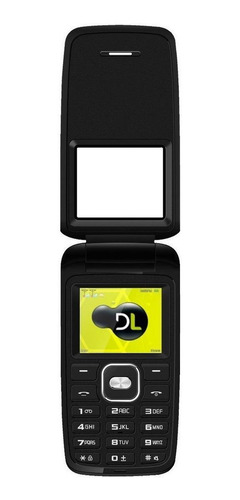 Celular Básico Dl Yc-330 Dual Sim 32 Mb Preto 32 Mb Ram